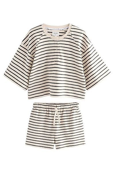 Next Pyjama Strukturierter, kurzer Schlafanzug aus Baumwolle (2 tlg) günstig online kaufen