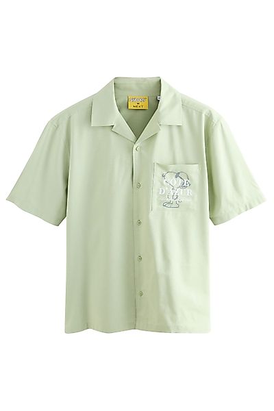 Next Kurzarmhemd Kurzärmeliges Hemd mit Snoopy-Print günstig online kaufen