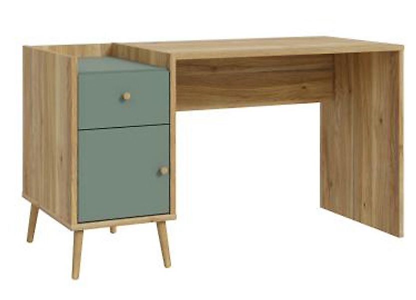 Schreibtisch WHENUA von Forte Mauvella Eiche / Salbei Grün günstig online kaufen