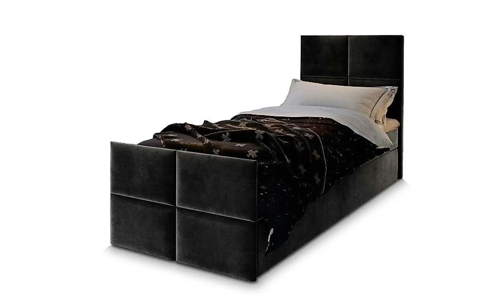 MASSENO Boxbett mit Bettkasten Ariel ¦ schwarz ¦ Maße (cm): B: 80 H: 98 Bet günstig online kaufen