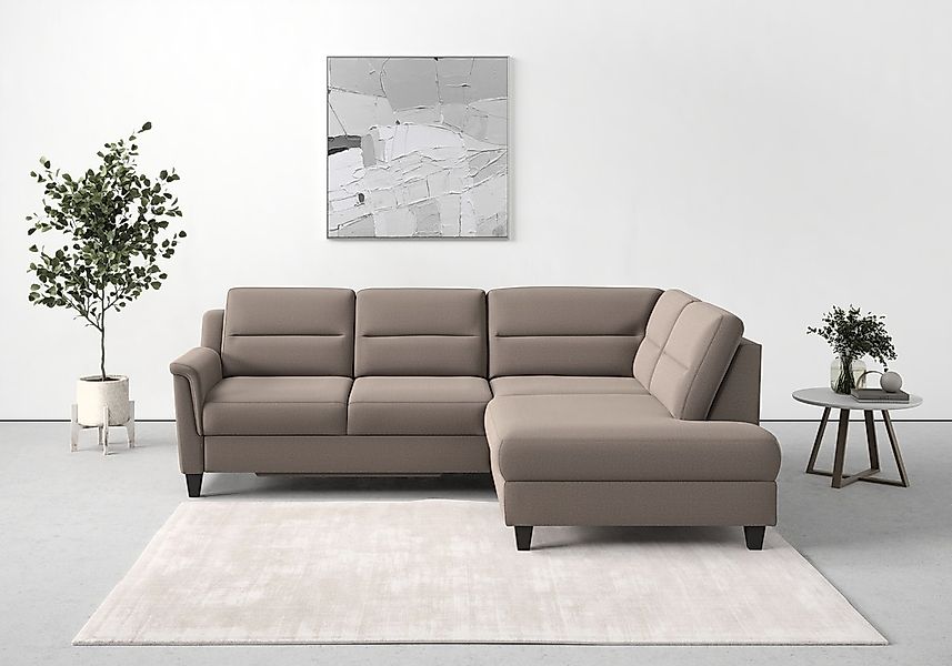 sit&more Ecksofa "Farö L-Form", inklusive Federkern, wahlweise mit Bettfunk günstig online kaufen