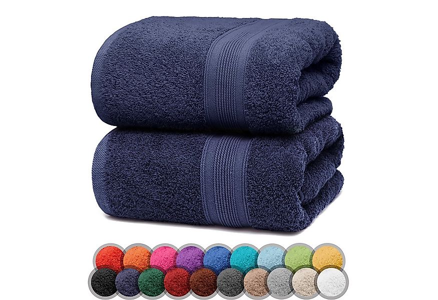 NatureMark Duschtücher 2er-Set Frottier Duschtücher 70x140cm, 100% Baumwoll günstig online kaufen