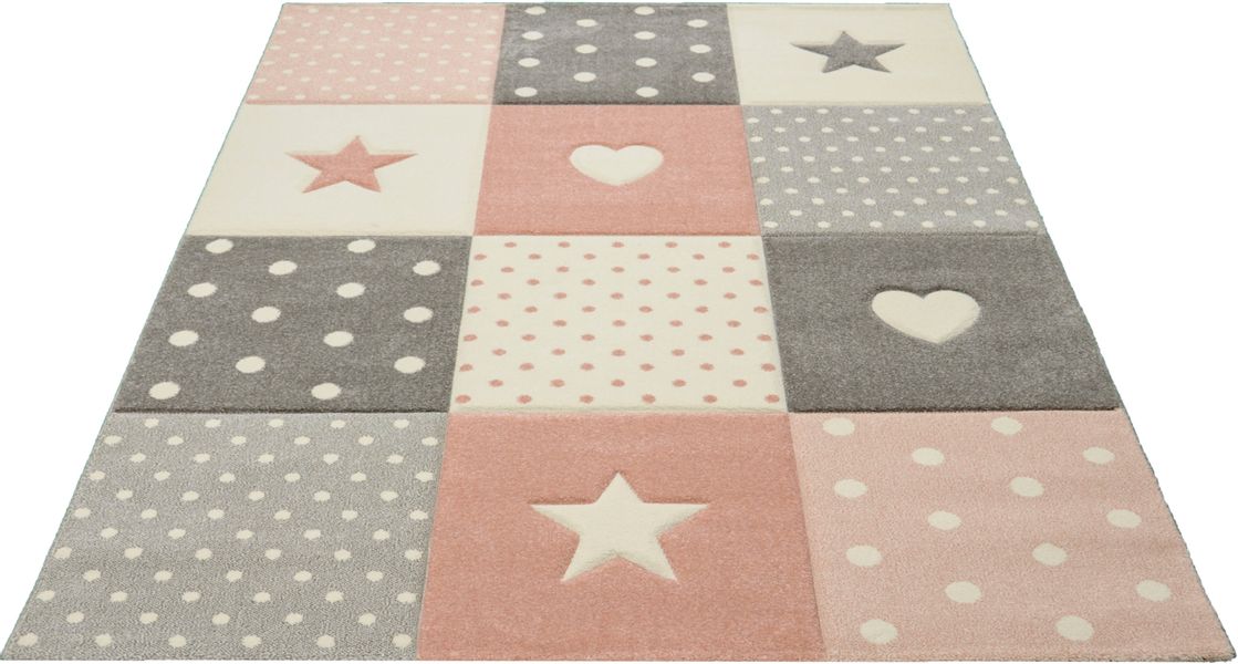 merinos Kinderteppich "Pastel Kids 20339" rechteckig 13 mm Höhe handgearbei günstig online kaufen