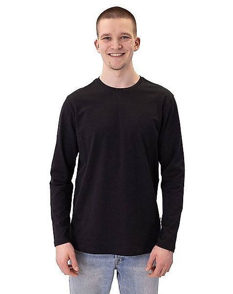Jako Langarmshirt Organic (Freizeit, Bio-Baumwolle) schwarz Herren günstig online kaufen
