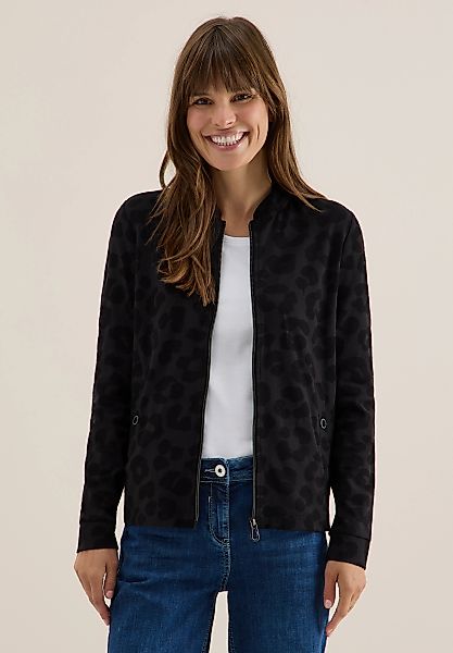 Cecil Jacquardstrickjacke, mit Leomuster günstig online kaufen