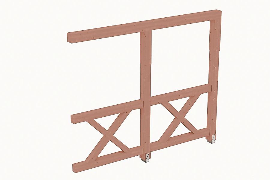 Skanholz Carport-Seitenwand "Andreaskreuz" günstig online kaufen