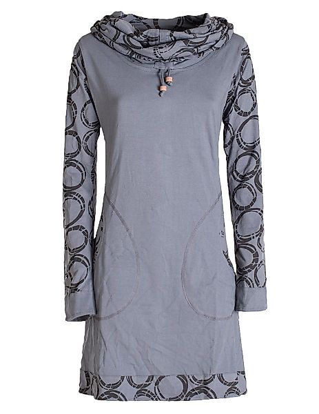Vishes Jerseykleid Langarm Kleid Schal-Kleid Winterkleider günstig online kaufen