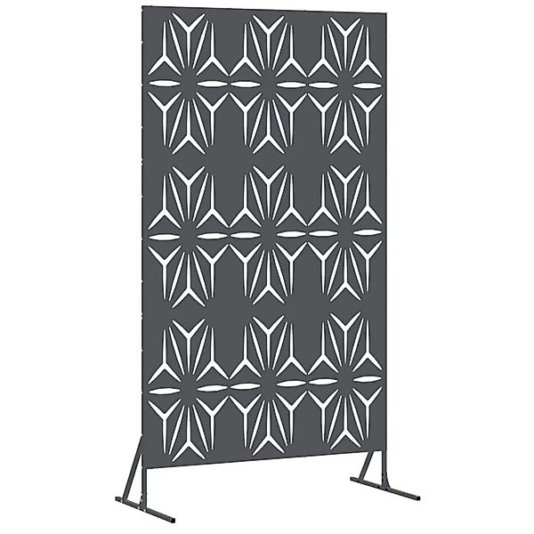 vidaXL Sichtschutz Anthrazit 100 x 50 x 180 cm Stahl 868586 günstig online kaufen