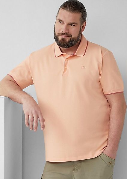 s.Oliver Kurzarmshirt Polo-Shirt Sportives Piqué-Poloshirt mit Kontrast-Det günstig online kaufen