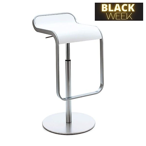 lapalma LEM S80 Barhocker | Sitz weiß lackiert | Gestell verchromt günstig online kaufen