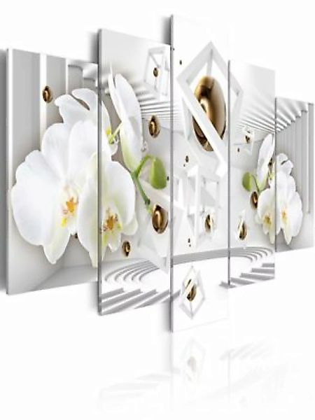 artgeist Wandbild Tempel der weißen Orchidee mehrfarbig Gr. 200 x 100 günstig online kaufen