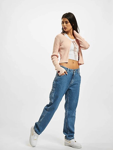 Fubu Cardigan "Fubu Damen FW222-016-1, Corporate Rib Knit Bolero rose" 1 tl günstig online kaufen