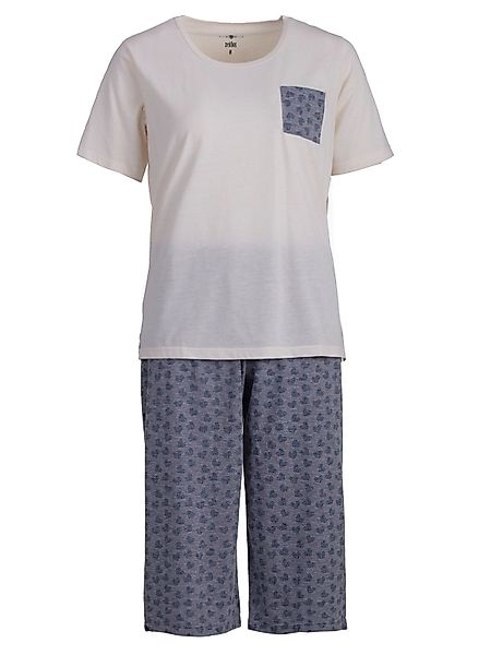 zeitlos Schlafanzug Pyjama Set Capri - günstig online kaufen