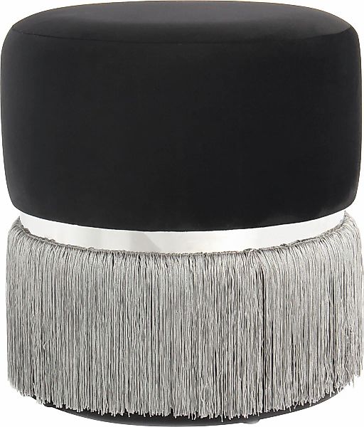 Kayoom Sitzhocker "Hocker Rebecca 825, Sitzpouf in runder Form,mit samtigem günstig online kaufen