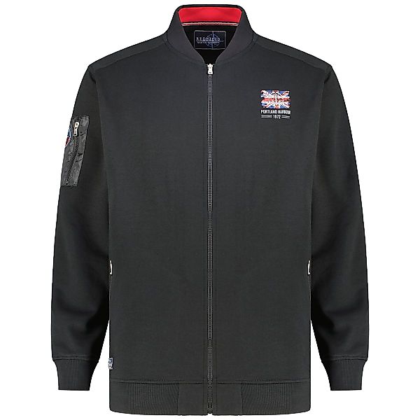 Redfield Sweatjacke aus Baumwollmischung Farbe schwarz Größe: 6XL günstig online kaufen