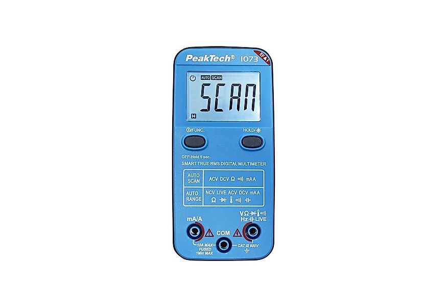 PeakTech Strommessgerät PEAKTECH Smart-Multimeter, P 1073, 600 V AC/DC, NCV günstig online kaufen