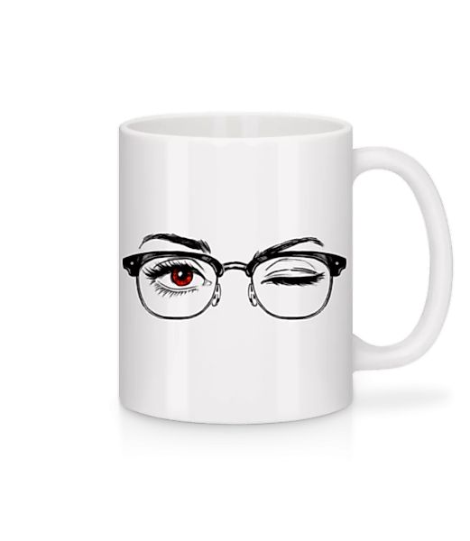 Hipster Augen Rot · Tasse günstig online kaufen