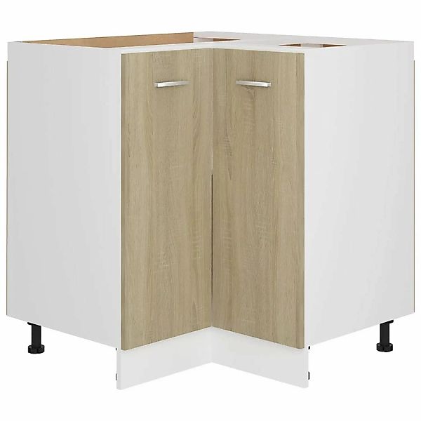 Eckunterschrank Sonoma-eiche 75,5x75,5x80,5 Cm Spanplatte günstig online kaufen