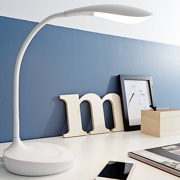 LED-Tischleuchte Swan, weiß günstig online kaufen