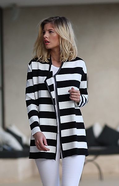 Passioni Cardigan Lockerer offener Cardigan mit günstig online kaufen