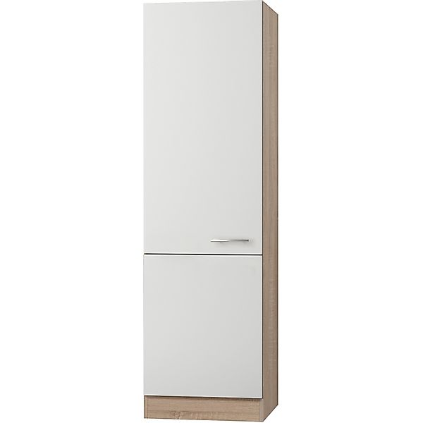 Optifit Küchen-Hochschrank Dakar286 60 cm x 206,8 cm x 57,1 cm Weiß-Eiche günstig online kaufen
