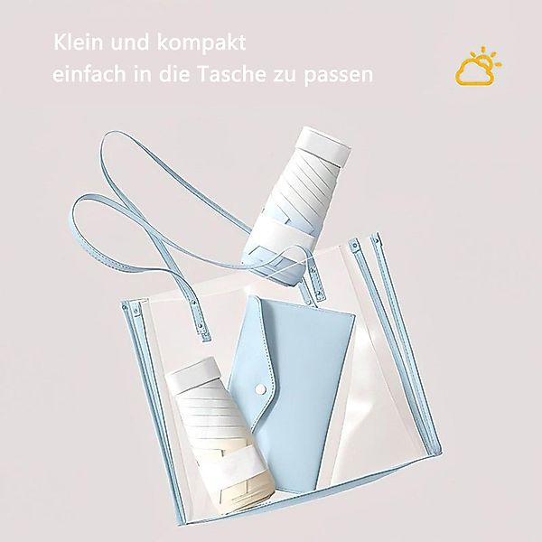Coonoor Taschenregenschirm Winddichter Mini Reise Klappschirm.UPF günstig online kaufen