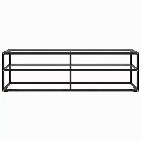 vidaXL TV-Schrank TV-Board Schwarz mit Hartglas 140x40x40 cm günstig online kaufen