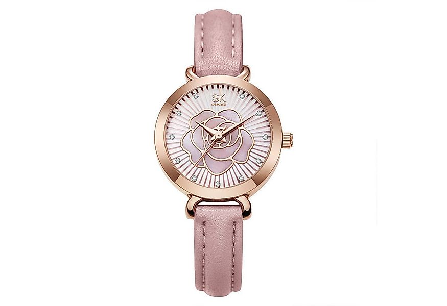 KINSI Quarzuhr Quarz Damenuhr wasserdicht - Elegante Armbanduhr, für Damen günstig online kaufen