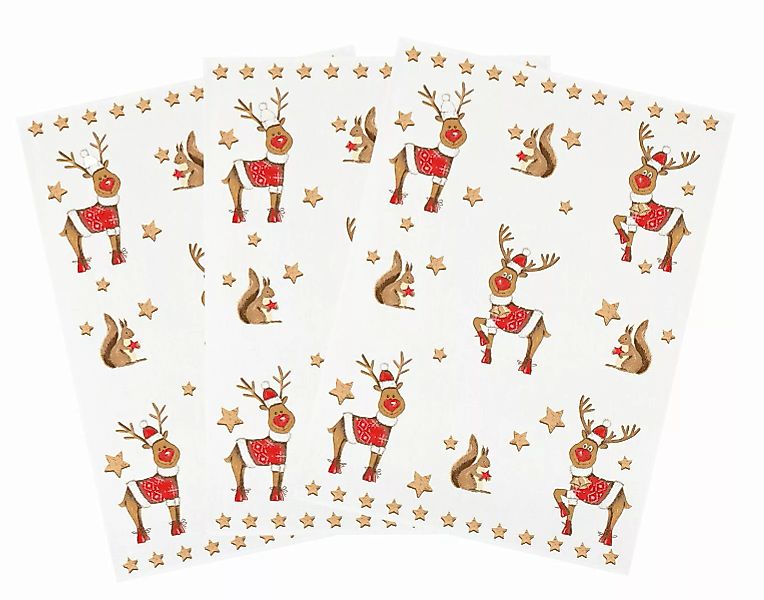 3er Pack Kracht Halbleinen Geschirrtuch Weihnachtsballett 50x70 cm 251-849 günstig online kaufen