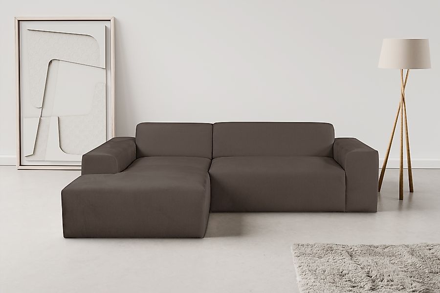 OTTO home Ecksofa »Zeus-L modern & zeitlos, Breite 253 cm, bequemes Sofa« C günstig online kaufen