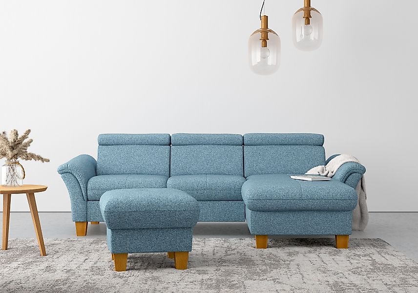 Home affaire "Lindgren L-Form" wahlweise mit Bett mit klappbaren Rollen, Ka günstig online kaufen