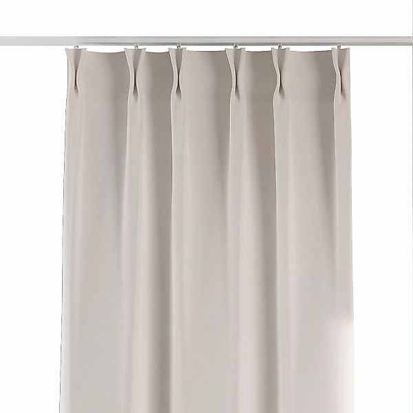 Vorhang mit flämischen 2-er Falten, elfenbein , Leinen (392-04) günstig online kaufen