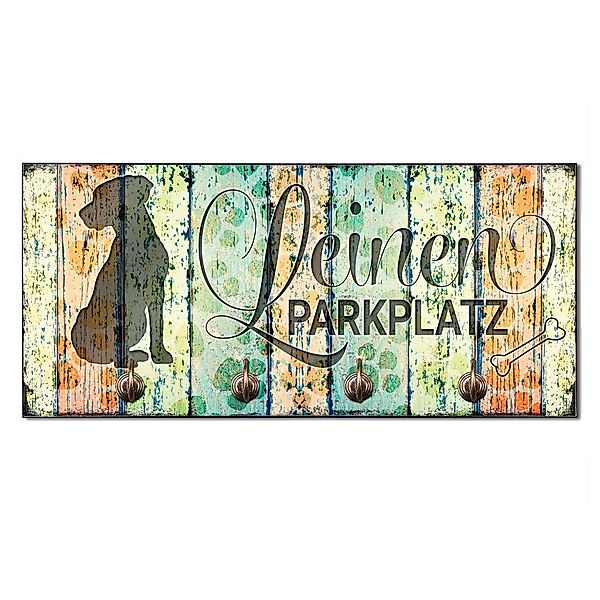 Cadouri Wandgarderobe LEINEN PARKPLATZ (Labrador) Design-Hundegarderobe günstig online kaufen