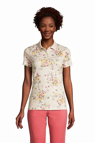 Supima-Poloshirt, Damen, Größe: XS Normal, Elfenbein, Baumwolle, by Lands' günstig online kaufen