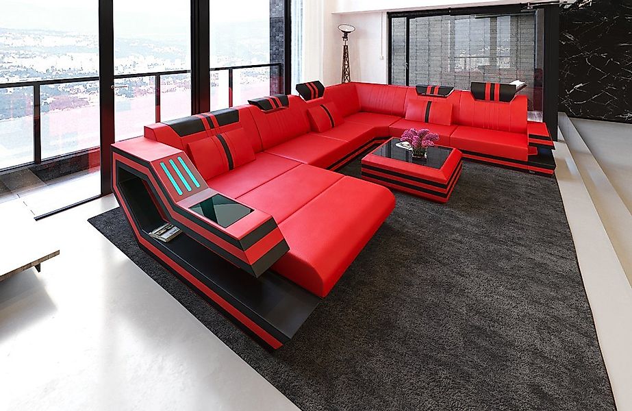 Sofa Dreams Wohnlandschaft Sofa Leder Ledercouch günstig online kaufen