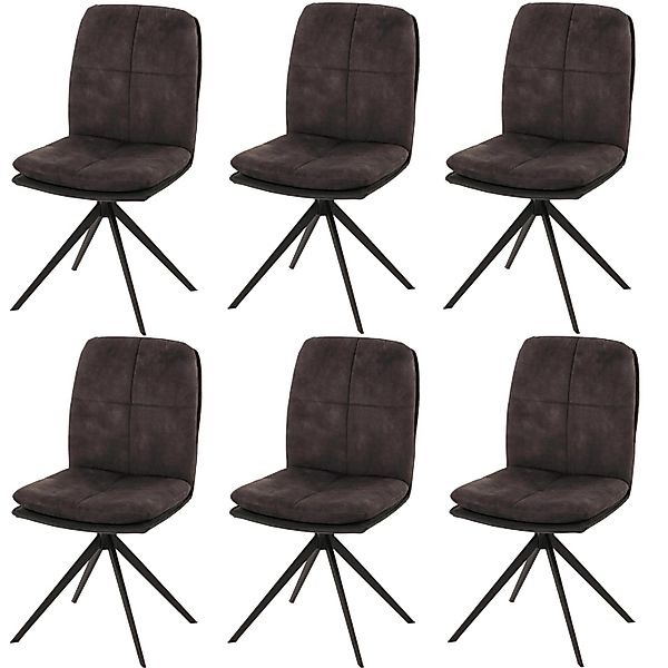 MCW Esszimmerstuhl M68 6er-Set Dunkelgrau günstig online kaufen