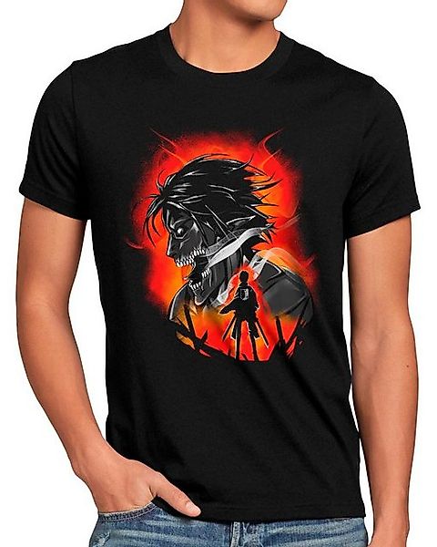 style3 T-Shirt Fire Devil attack on titan anime japan manga aot günstig online kaufen