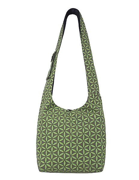 Vishes Shopper Umhängetasche Schultertasche Facetten Blumen, günstig online kaufen