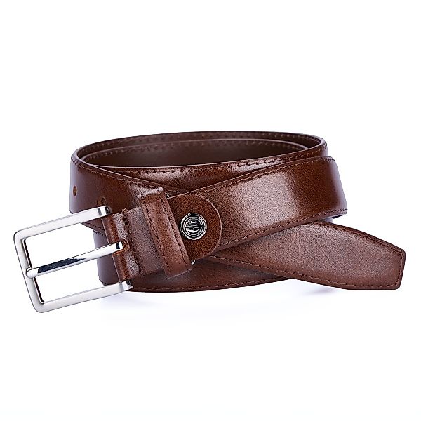 Lindenmann Ledergürtel mit Metallschnalle, Überlänge Farbe braun Größe: 135 günstig online kaufen