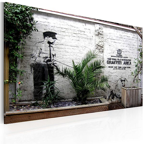 Artgeist Wandbild Graffiti Zone (Banksy) günstig online kaufen