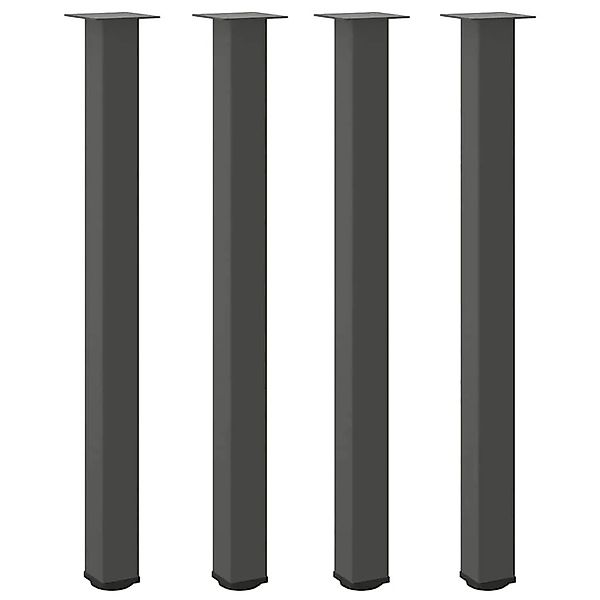vidaXL Bartischbeine 4 Stk Anthrazit 110-112 cm Stahl 4012482 günstig online kaufen