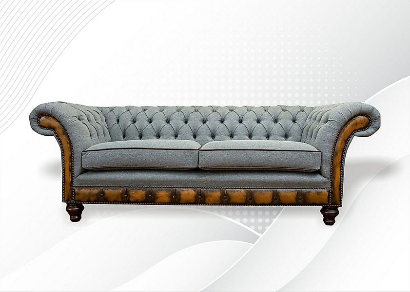 JVmoebel Chesterfield-Sofa Chesterfield Sofa hochwertig Handarbeit massiv H günstig online kaufen
