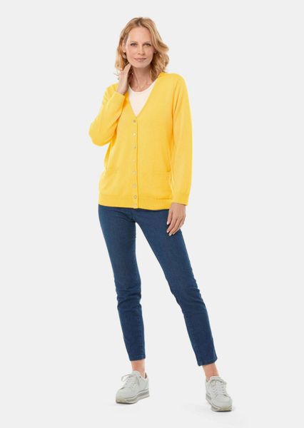 GOLDNER Strickjacke Uni Merino-Cardigan Langarm günstig online kaufen
