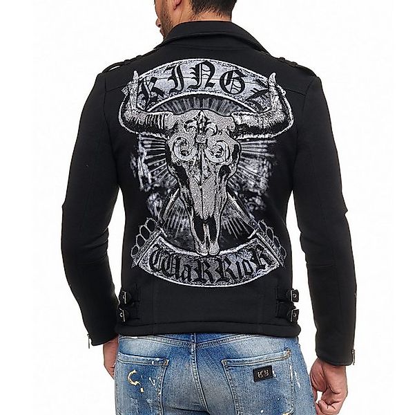 KINGZ Sweatjacke KINGZ Sweatshirtjacke mit Druck günstig online kaufen