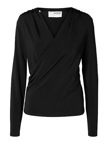 SELECTED FEMME Langarmbluse Zahra (1-tlg) Drapiert/gerafft günstig online kaufen