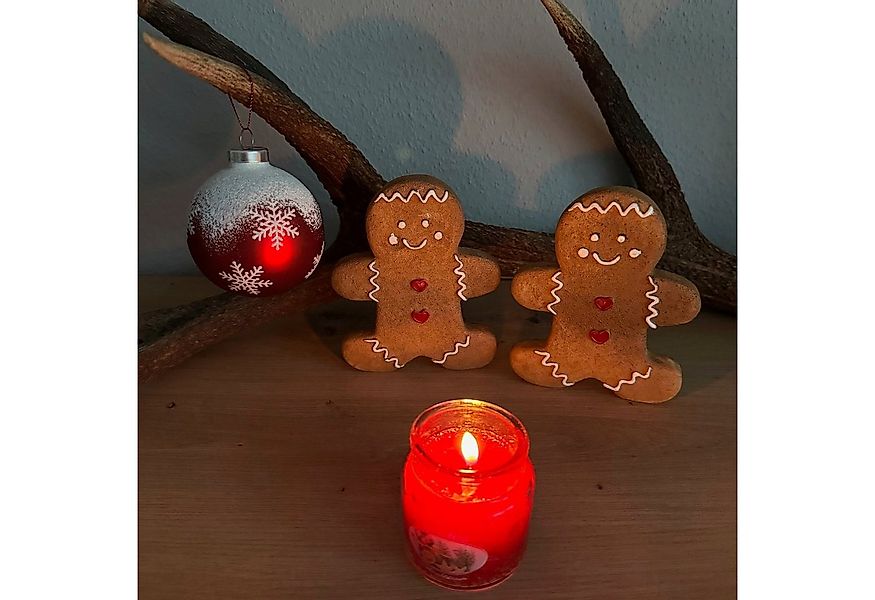 Online-Fuchs Weihnachtsfigur 2er Set Lebkuchenfigur Mini, Maße (BxHxT) 14 x günstig online kaufen