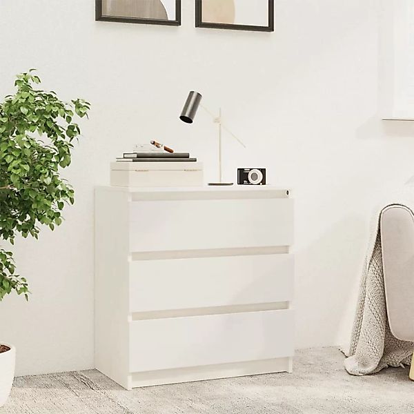 Nachttisch Weiß 60x36x64 Cm Kiefer Massivholz günstig online kaufen