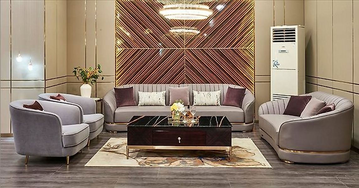 JVmoebel Sofa Moderne Sofagarnitur Luxus Design 3+1 Sitzer Couch Neu, Made günstig online kaufen