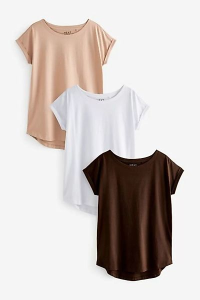 Next T-Shirt T-Shirts mit Flügelärmeln, 3er-Pack (3-tlg) günstig online kaufen