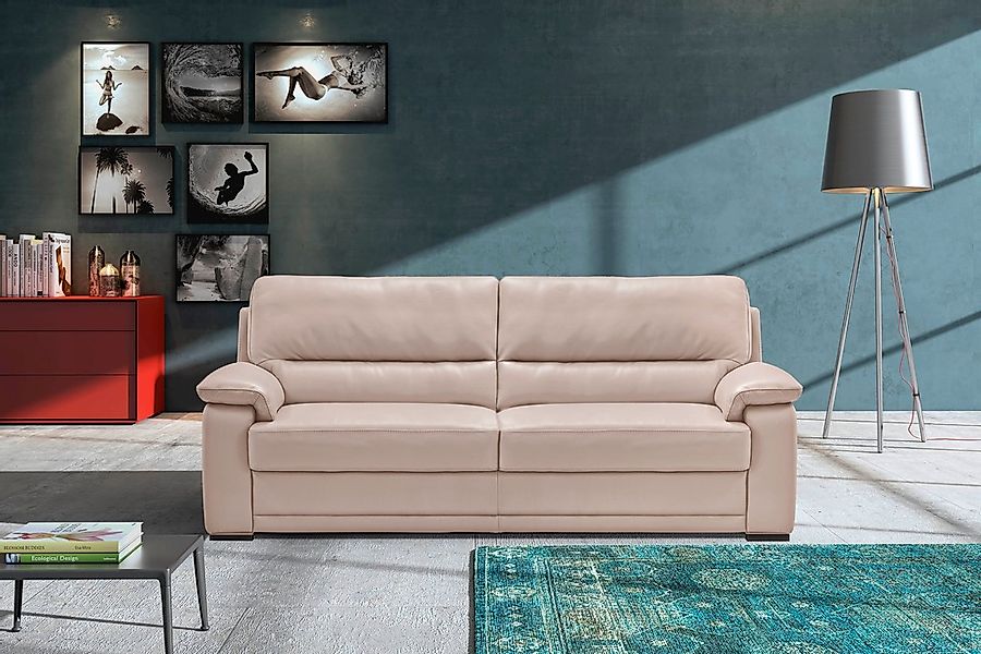 Egoitaliano 2,5-Sitzer "Doris, modernes Designersofa, Ledersofa mit erstkla günstig online kaufen